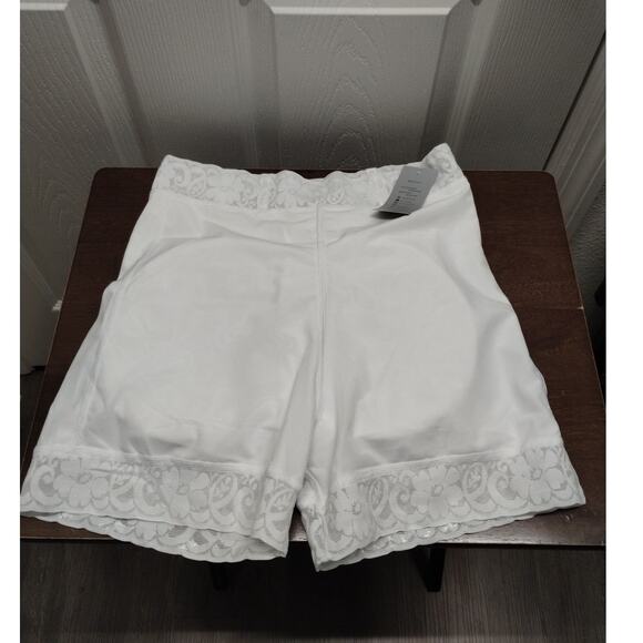 Hey Girl NWT Size Large White Butt Lifter Shapewear Lace Trim Panty Shorts - Picture 2 of 6